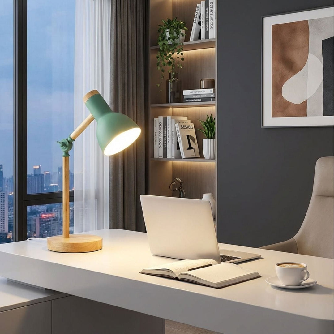 HoutLicht Skrivebordslampe for Skrivebord | Skanto