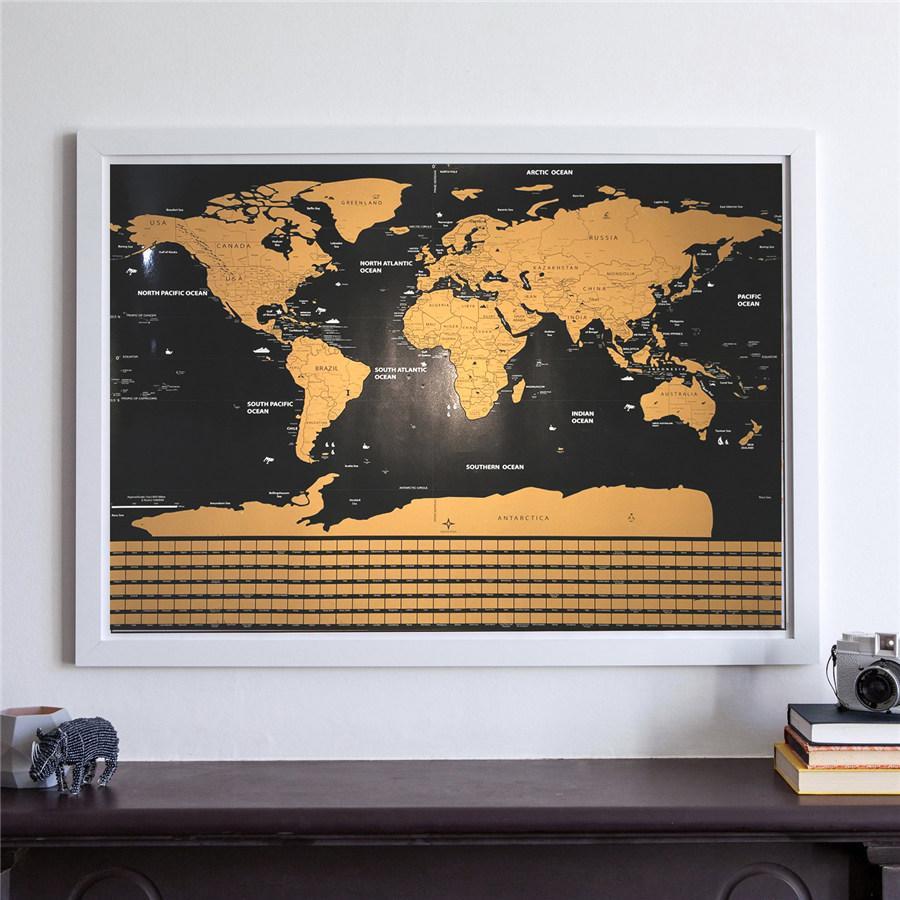 Scratch Off World Map Poster | Skanto