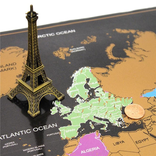 Scratch Off Verdenskart Plakat | Skanto