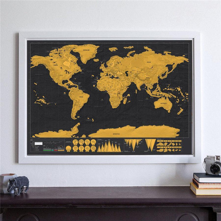 Scratch Off World Map Poster | Skanto