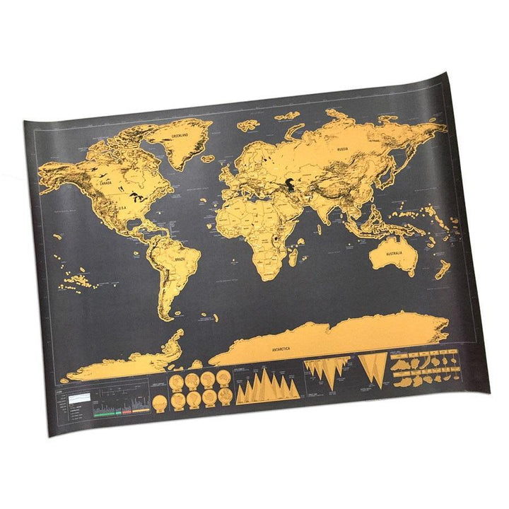 Scratch Off Verdenskart Plakat | Skanto