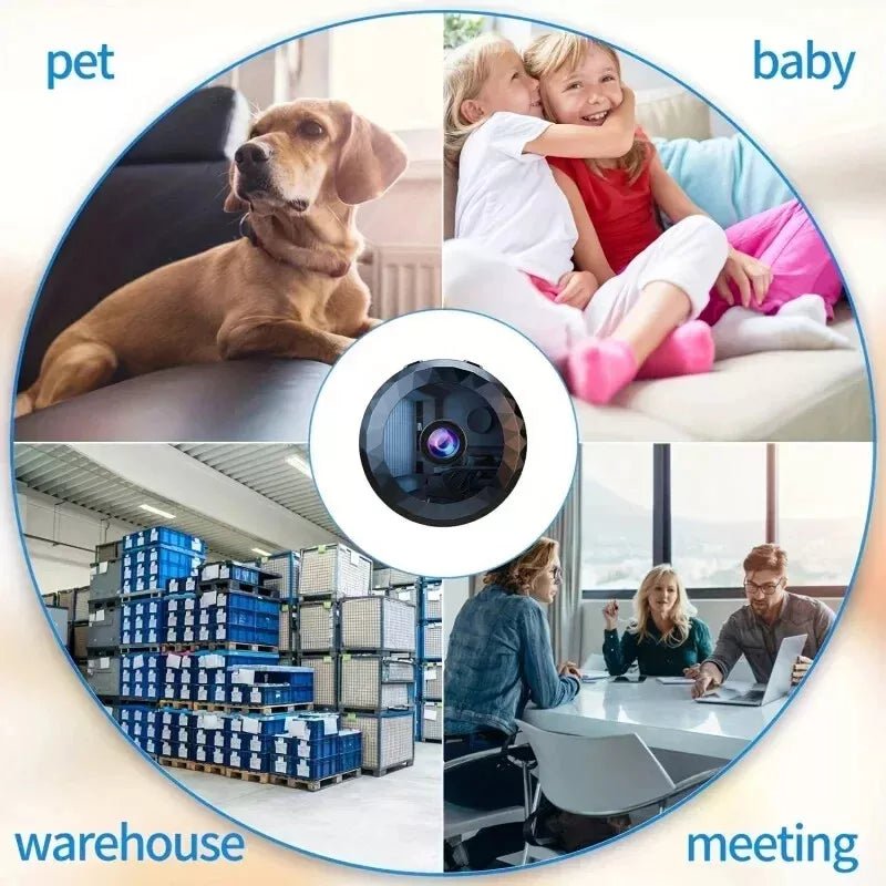 Skanto | OPTIGUARD – Magnetisk Mini WiFi Kamera 1080P HD med Nattseende & Bevegelsesdeteksjon