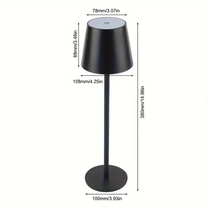 Skanto | LED Bordlampe – Trådløs, Berøringskontroll & Dimmbar Lys