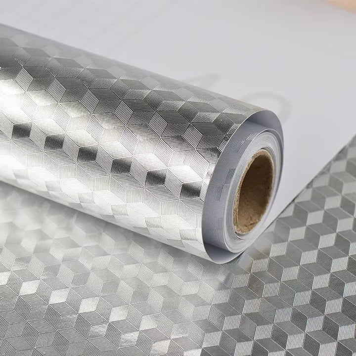 Selvklebende aluminium kjøkkenklistremerke vanntett oljeproof tapet | Skanto