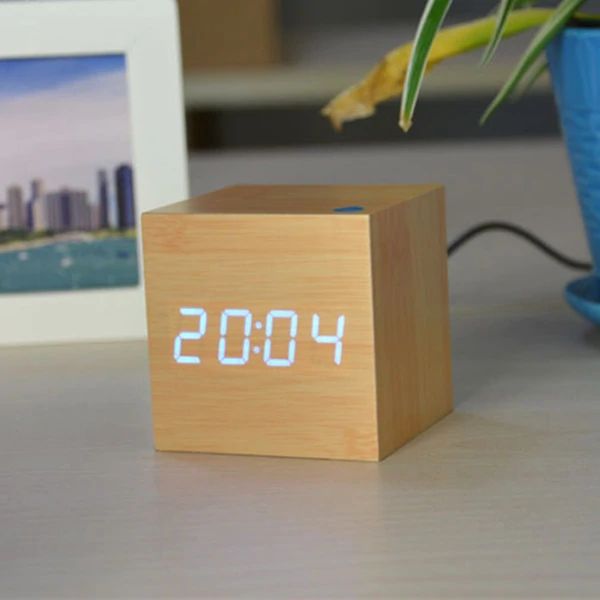 Skanto | Cube Digital Bordklokke Moderne Interiørdekor