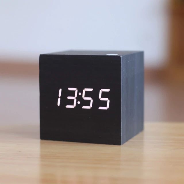 Skanto | Cube Digital Bordklokke Moderne Interiørdekor
