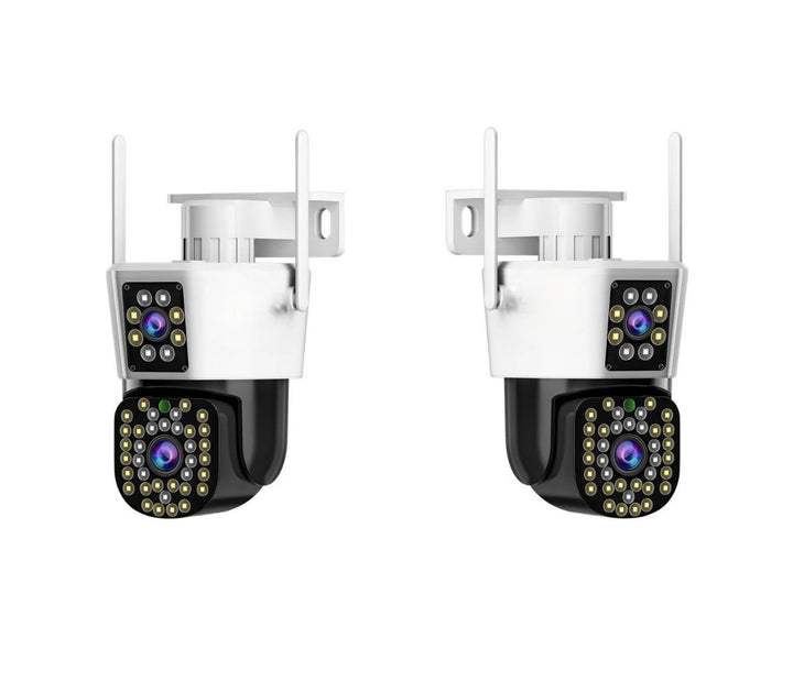 DualGuard Max 2-Pack – 360° Sikkerhetskamera Sett med Nattvisjon | Skanto