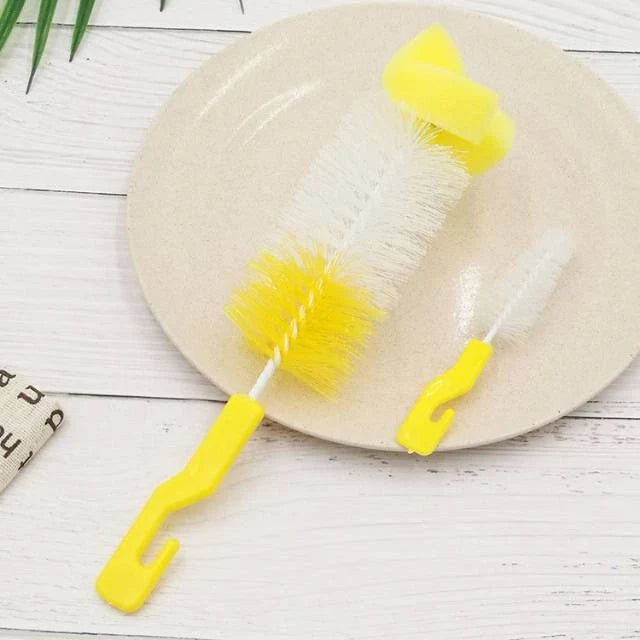 Norvo | Flaske Rengjøringssett for Babyer – Rengjøringsbørste for Flasker og Smokker