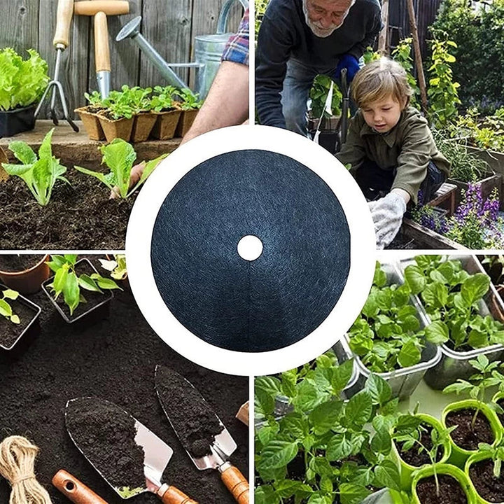 Skanto | Weed fleece tree disk – Pustende rotbeskyttelsesmatte for hage og planter