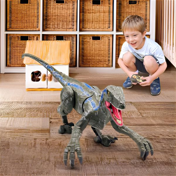 RaptorMove – Fjernkontroll Dinosaur leketøy med lyd, LED og realistiske bevegelser | Skanto