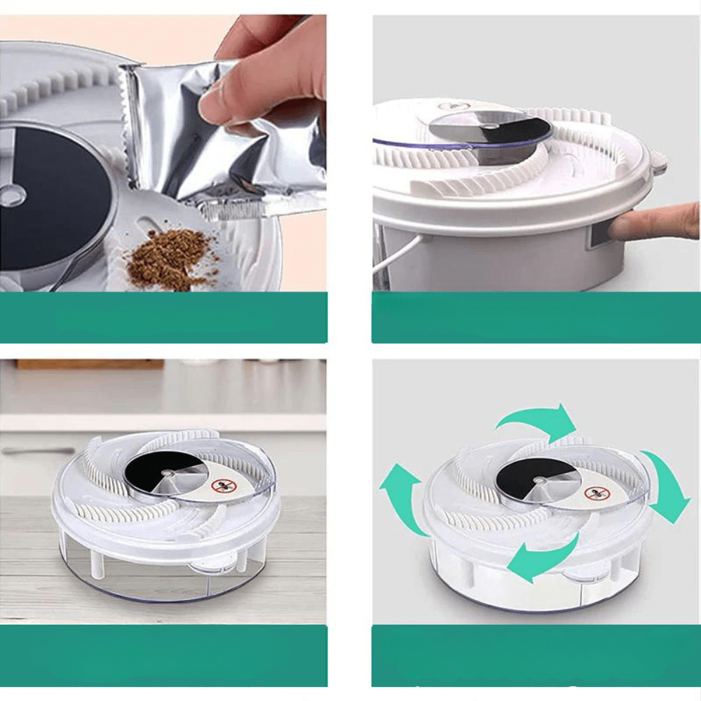 Norvo | SILENT FLY felle – Innendørs & Utendørs Fruktfluefanger med Stille Drift