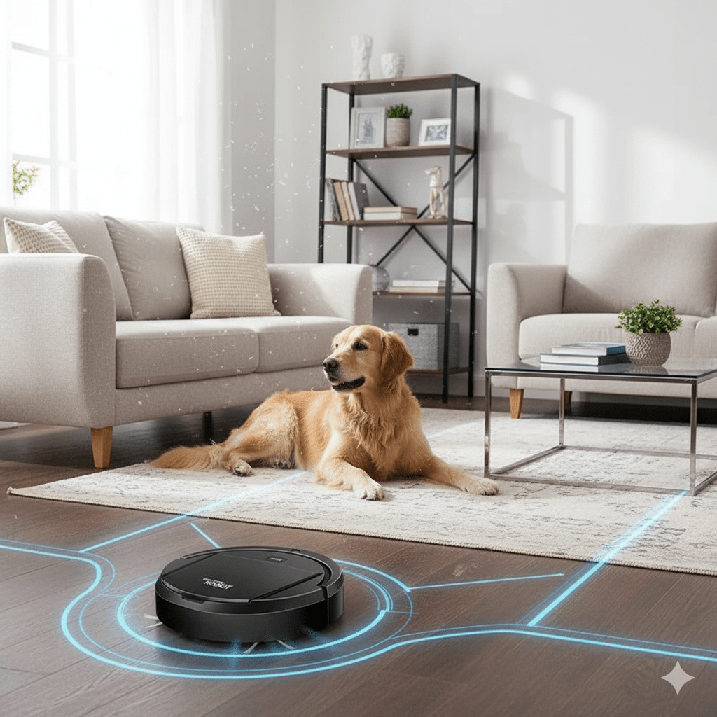 SILENDUST – Intelligenter Saugroboter med ultraleier Reinigung og HEPA-Filterung