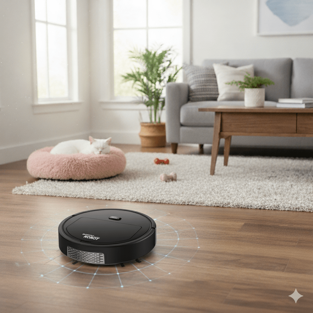 Norvo | SILENTDUST – Smart Robotstøvsuger med ultra-stille rengjøring og HEPA-filtrering