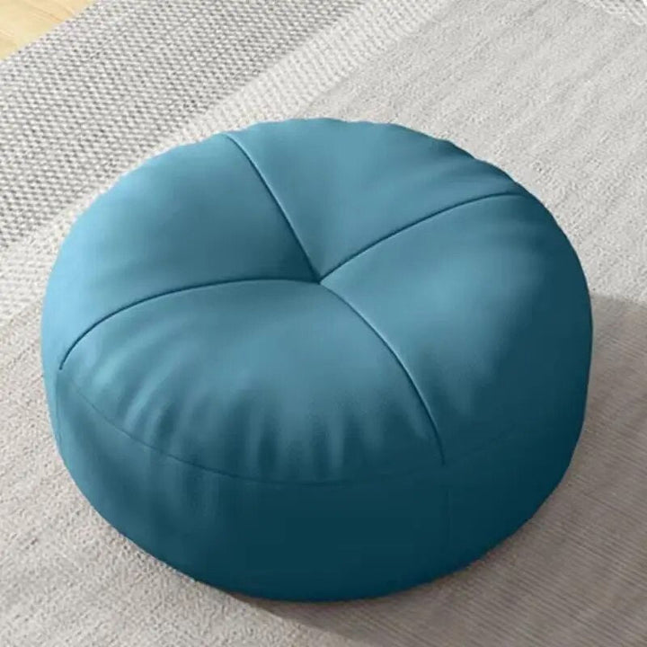 ZenCushion – Runde japanske setekuddeler laget av nappa-lær i Tatami-stil | Skanto