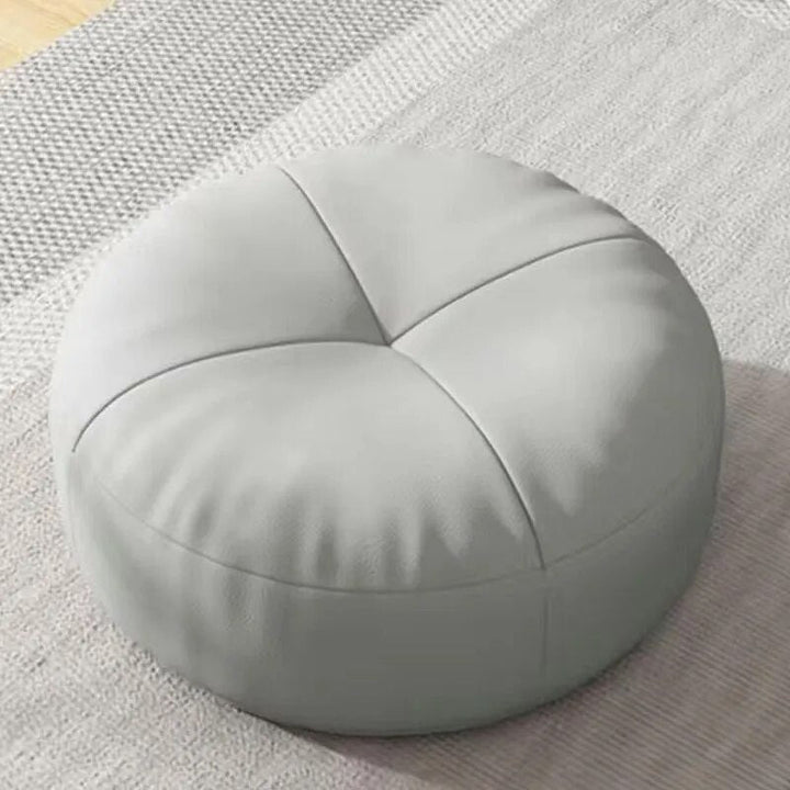 ZenCushion – Runde japanske setekuddeler laget av nappa-lær i Tatami-stil | Skanto