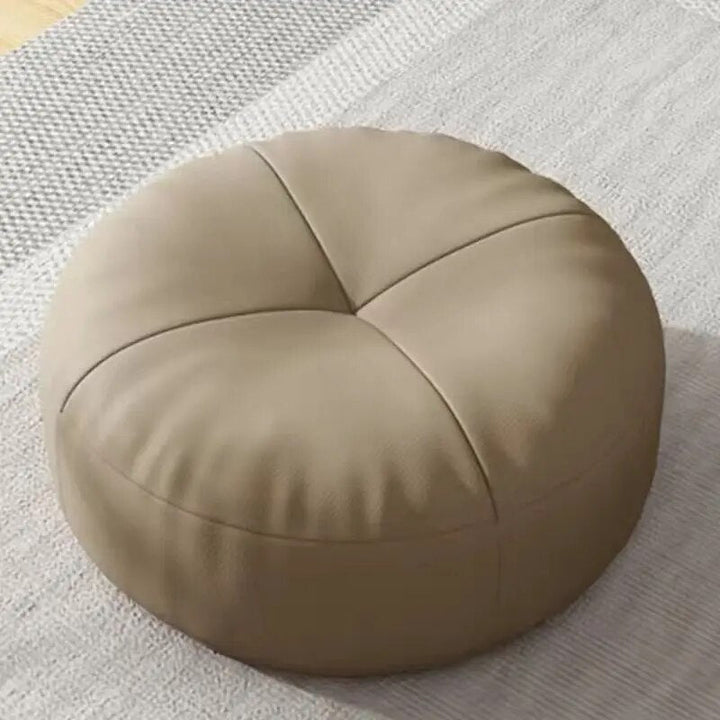 ZenCushion – Runde japanske setekuddeler laget av nappa-lær i Tatami-stil | Skanto