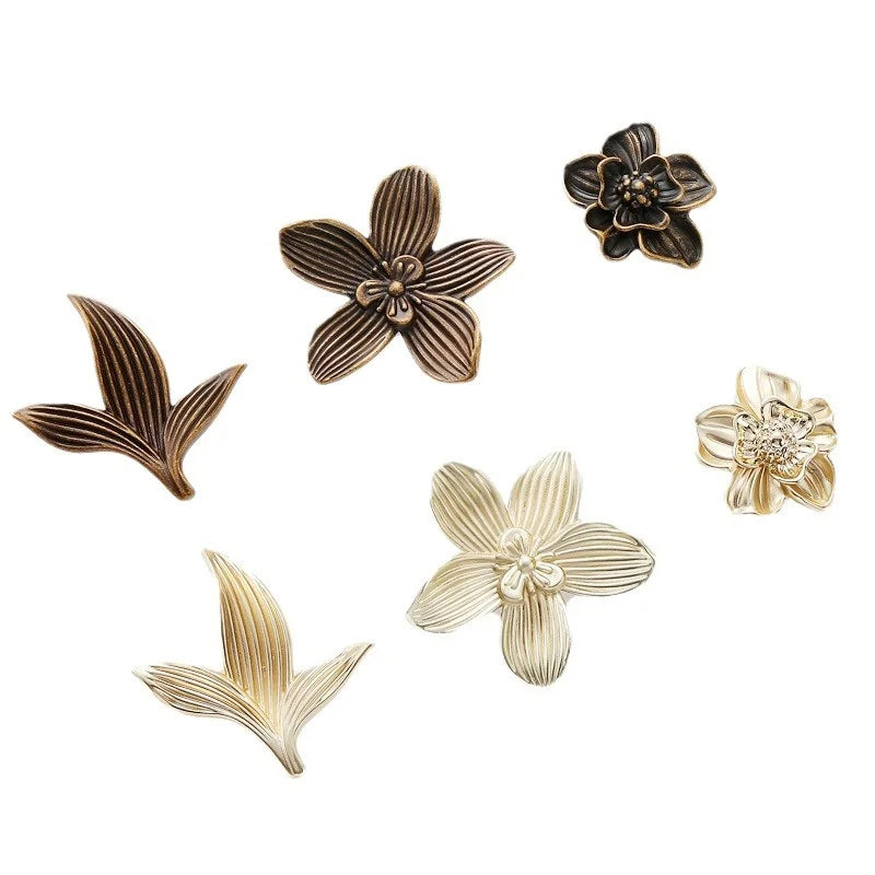 Single Hole Creative Petal Cabinet Knobs Furniture Handles Drawer Pull | Skanto