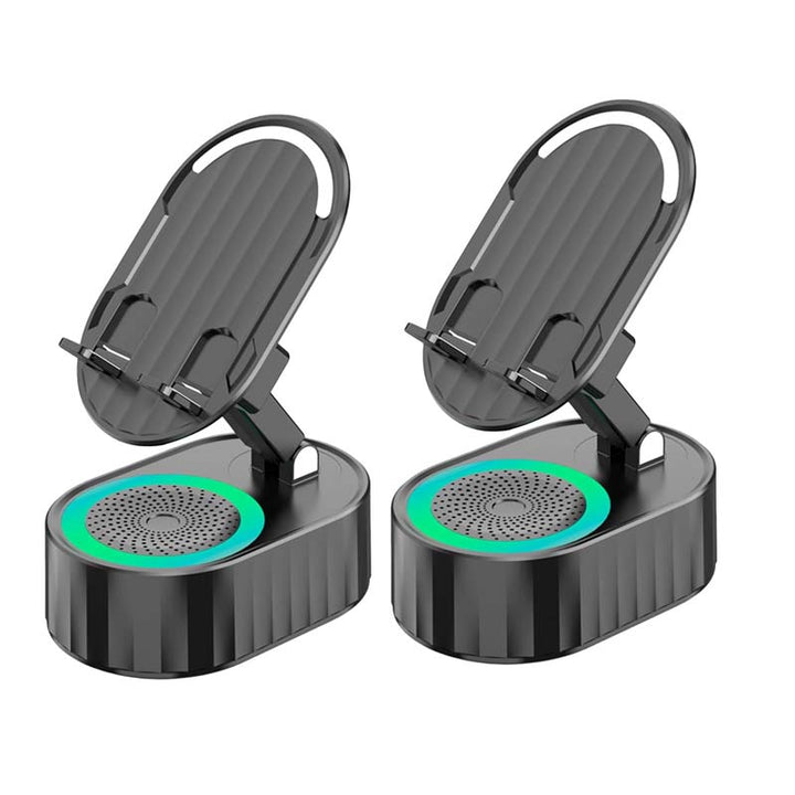 Skanto | Trådløs induksjons lyd Bluetooth-høyttaler 5 i 1 telefonholder