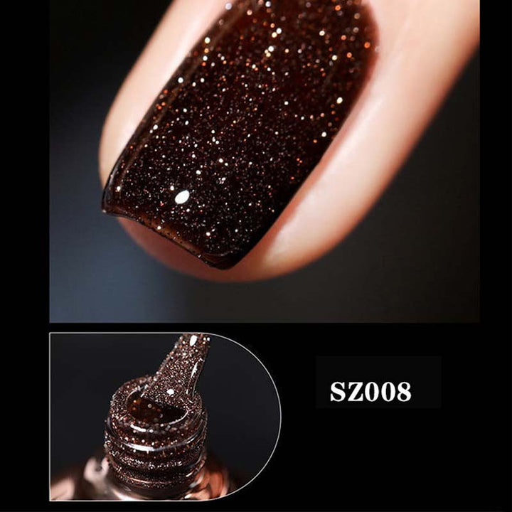 Glitter og diamant neglelakk (8ml) | Skanto