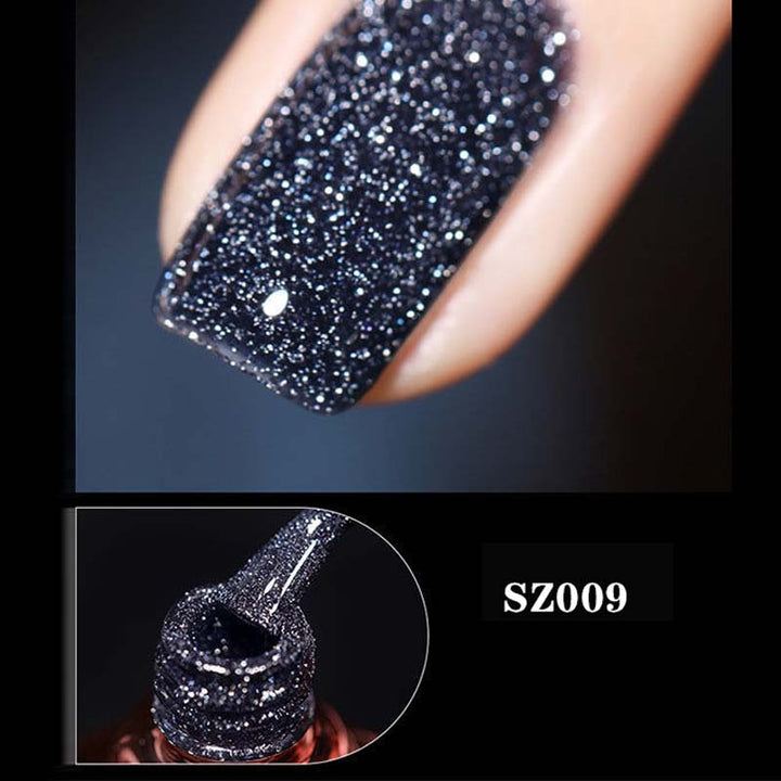 Glitter og diamant neglelakk (8ml) | Skanto