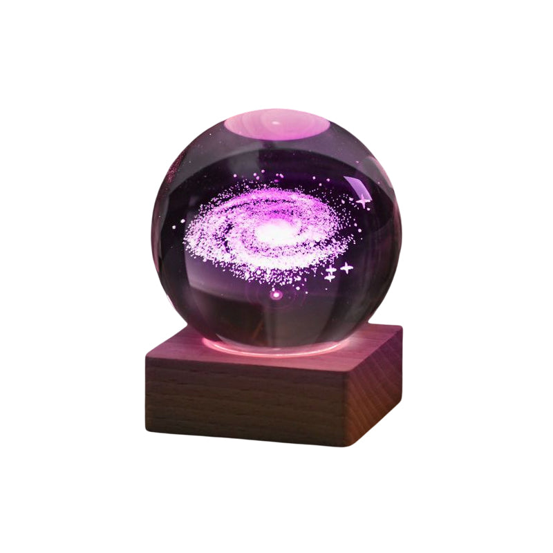 Skanto | 3D Galaxy Crystal Ball Nattlampe Dekorlampe