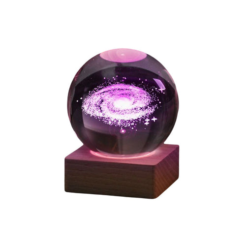 Skanto | 3D Galaxy Crystal Ball Nattlampe Dekorlampe