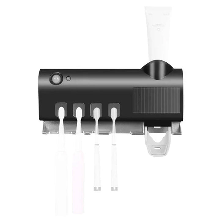 Smart UV Light Sterilizer Tandbørsteholder, Veggmontert Tannkremdispenser | Skanto