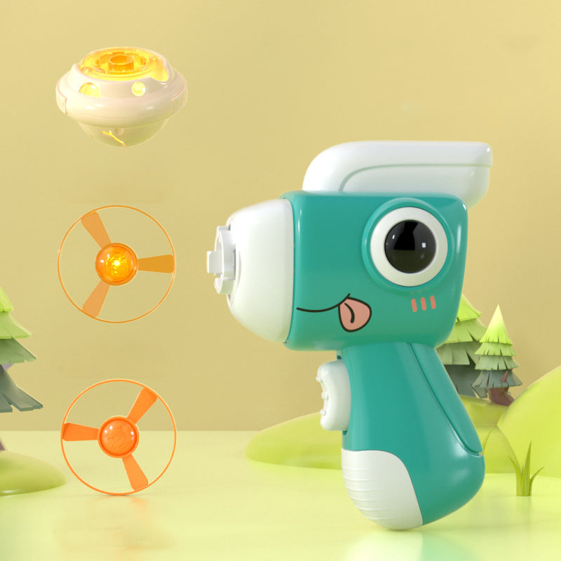 Skanto | Luminous Flying Saucer Dinosaur Gyroscope
