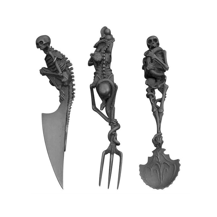 Halloween gave Skeletal Cutlery Sets | Skanto
