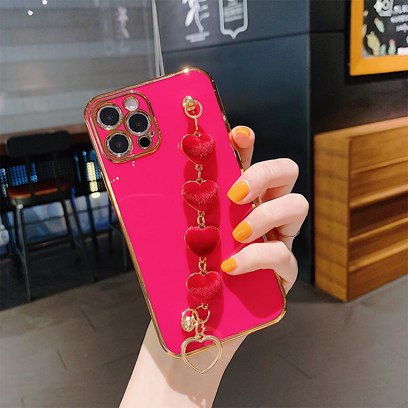 Skanto | Myk Armbånd Kjærlighet Hjerte Etui for iPhone