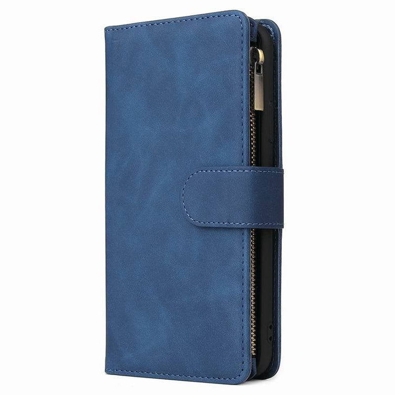 Skanto | Multi-card Glidelås Lomme Lærveske for iPhone