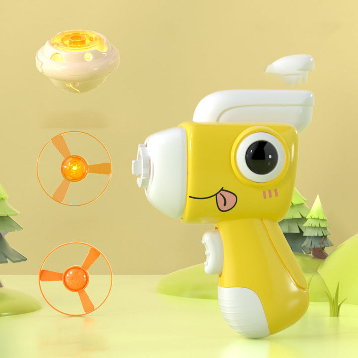 Skanto | Luminous Flying Saucer Dinosaur Gyroscope
