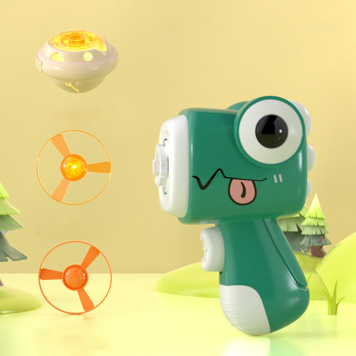 Skanto | Luminous Flying Saucer Dinosaur Gyroscope