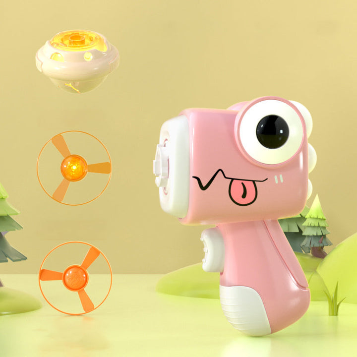 Skanto | Luminous Flying Saucer Dinosaur Gyroscope