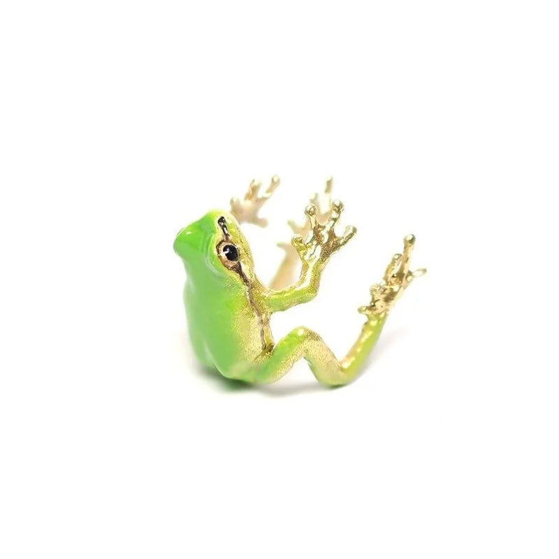 Skanto | Latest-tree Frog Ring & Earrings