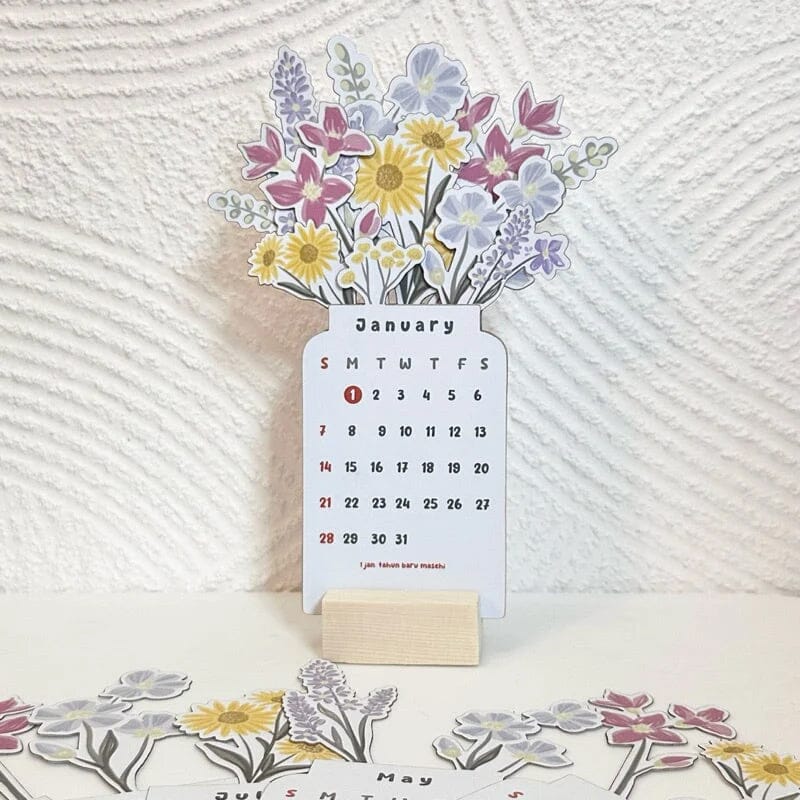 Skanto | 2024 skrivebordskalender med treramme