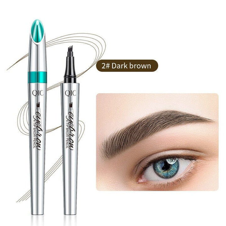 Skanto | 3D vanntett Microblading brynspenn 4 gaffeltipper tatoveringspenn