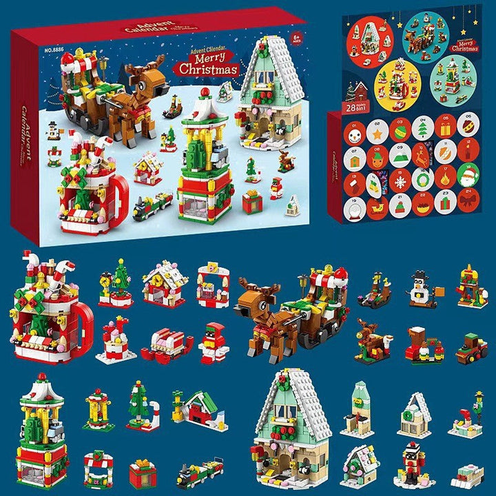 Skanto | Jule adventskalender overraskelse byggekloss-sett