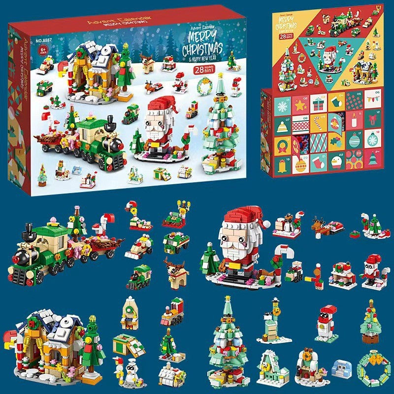 Skanto | Jule adventskalender overraskelse byggekloss-sett