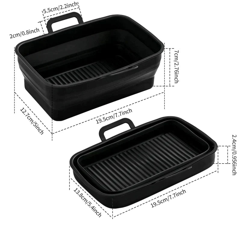 Foldbar Air Fryer Silikon Bakepanne | Skanto