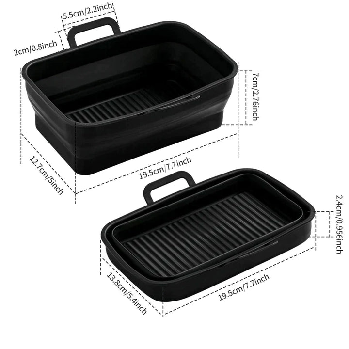 Foldbar Air Fryer Silikon Bakepanne | Skanto
