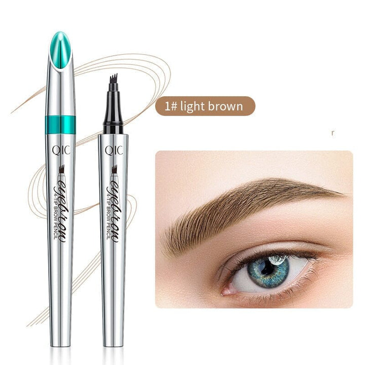 Skanto | 3D vanntett Microblading brynspenn 4 gaffeltipper tatoveringspenn