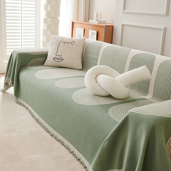 Dobbelsidig Chenille Sofa Dekke | Skanto
