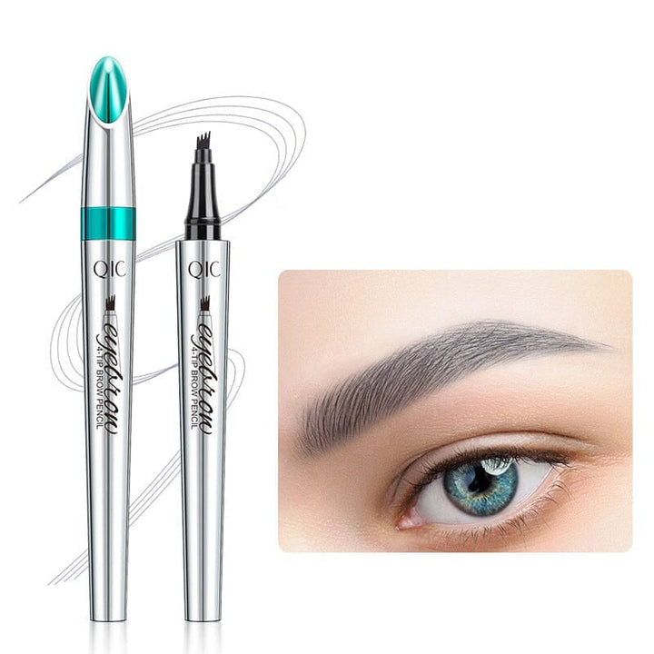 Skanto | Vanntett 3D Microblading Øyenbrynspenne med 4 Gaffeltips