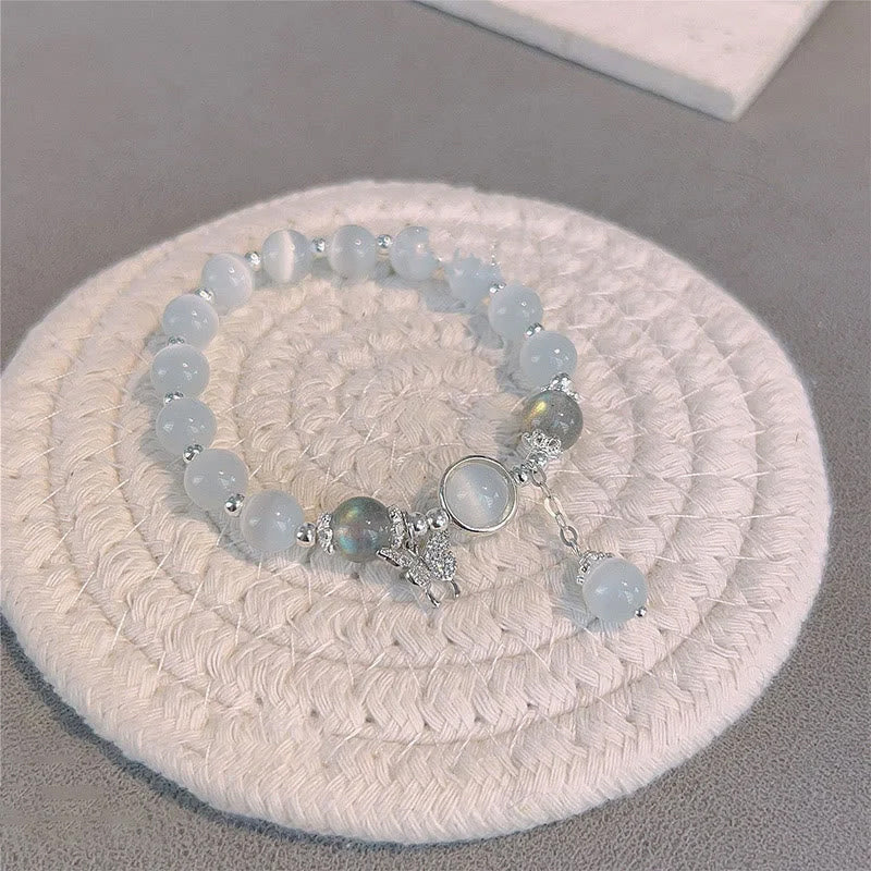 Skanto | Imitert Kattøyekrystall Sommerfugl Armbånd