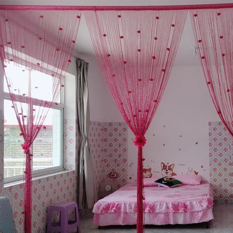Skanto | Rose Tråd Dør Gardin
