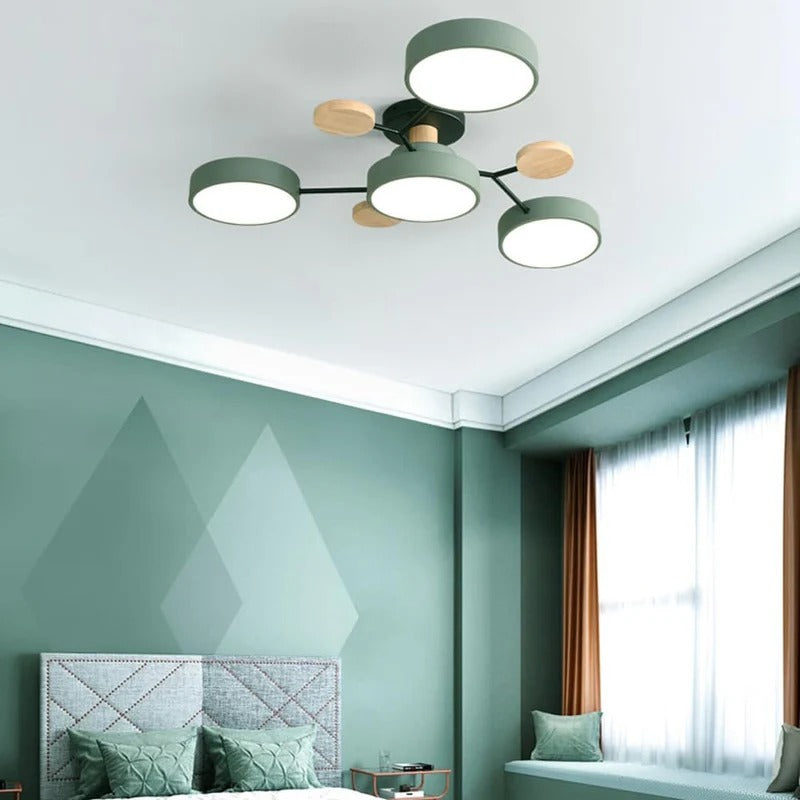 Moderne LED-Deckenleuchte, flachemontering