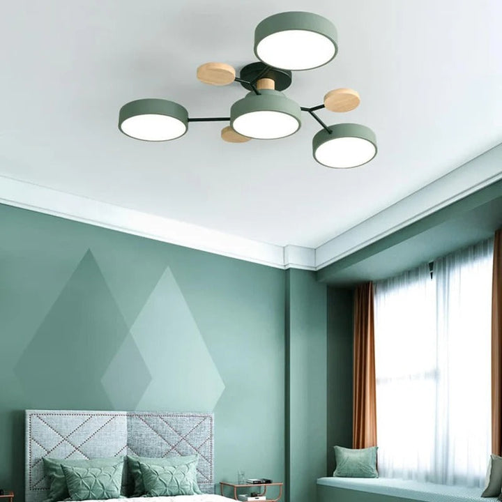 Moderne LED-Deckenleuchte, flachemontering