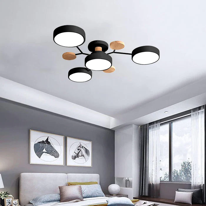 Moderne LED-Deckenleuchte, flachemontering
