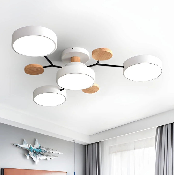 Moderne LED-Deckenleuchte, flachemontering